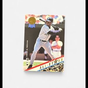 All-Stars Ken Griffey Jr. Trading Card and marquis grissom mint condition 8/10